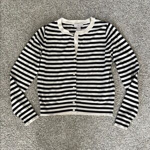 Striped Black and White Women's Sweater
